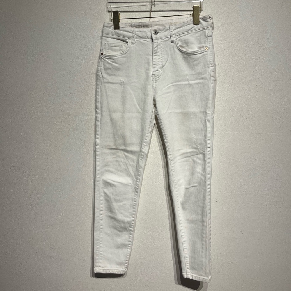 Anthropologie Women's White High Rise Skinny Jeans
